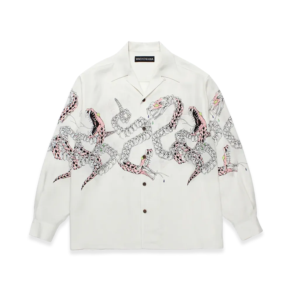 WACKO MARIA Hawaiian Shirt "White"