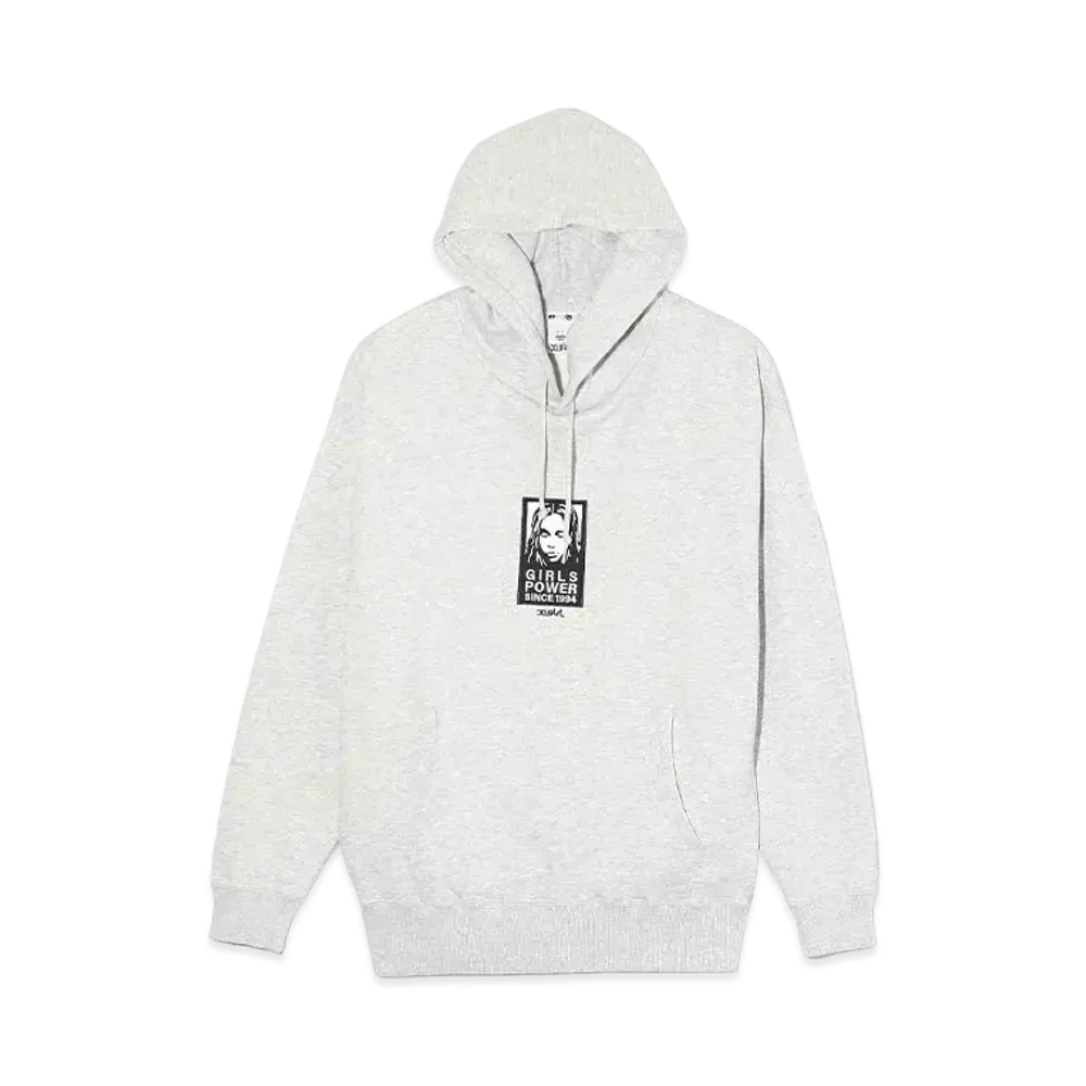 X-Girl Face Patch Sweat Hoodie "Ash"