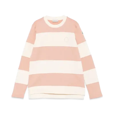 MONCLER Kids Sweatshirt "Pink/White"