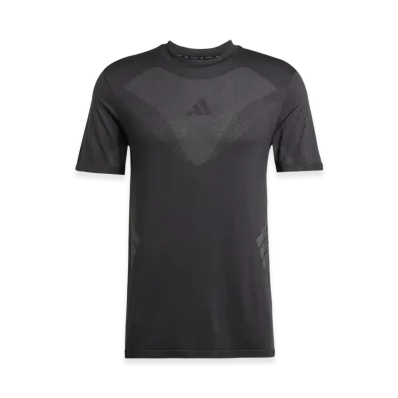 adidas Seamless Short-Sleeve T-Shirt "Black/Grey Six"