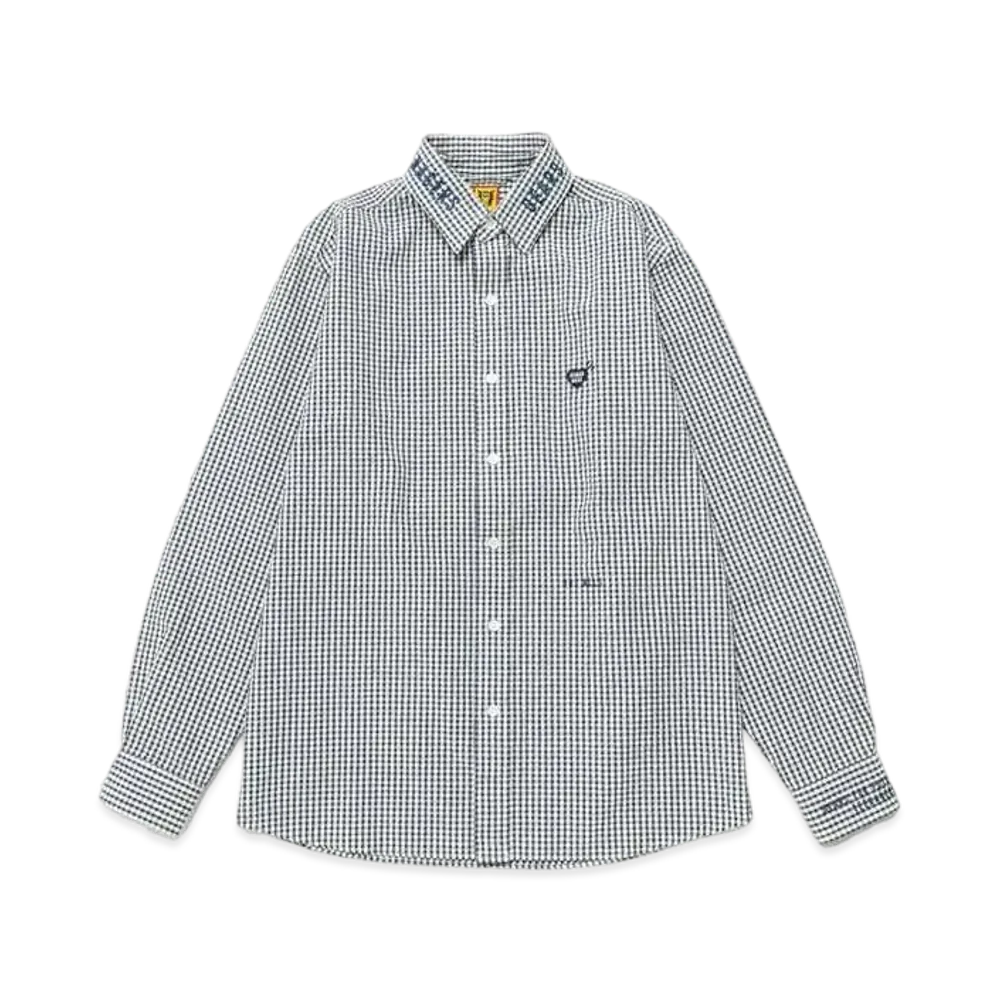 HUMAN MADE Detachable Collar Checked L/S Shirt "Blue"