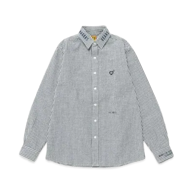 HUMAN MADE Detachable Collar Checked L/S Shirt "Blue"