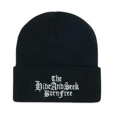 Hide and Seek The H&S Knit CAP "BLACK"