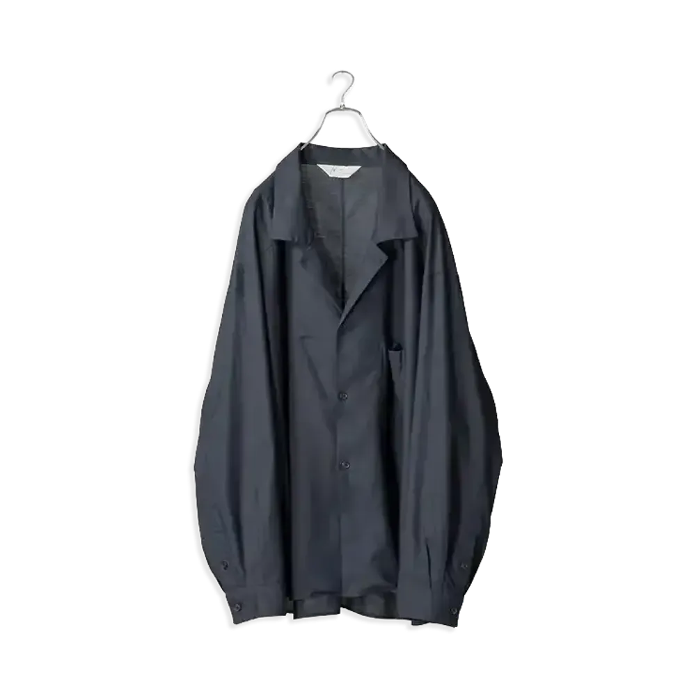 ANCELLM C/S Tailored Shirt "Navy"