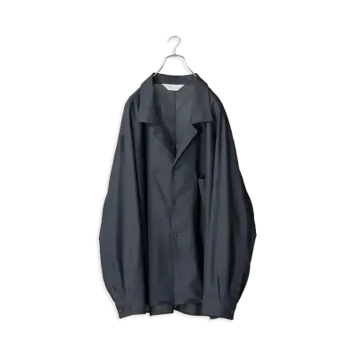 ANCELLM C/S Tailored Shirt "Navy"