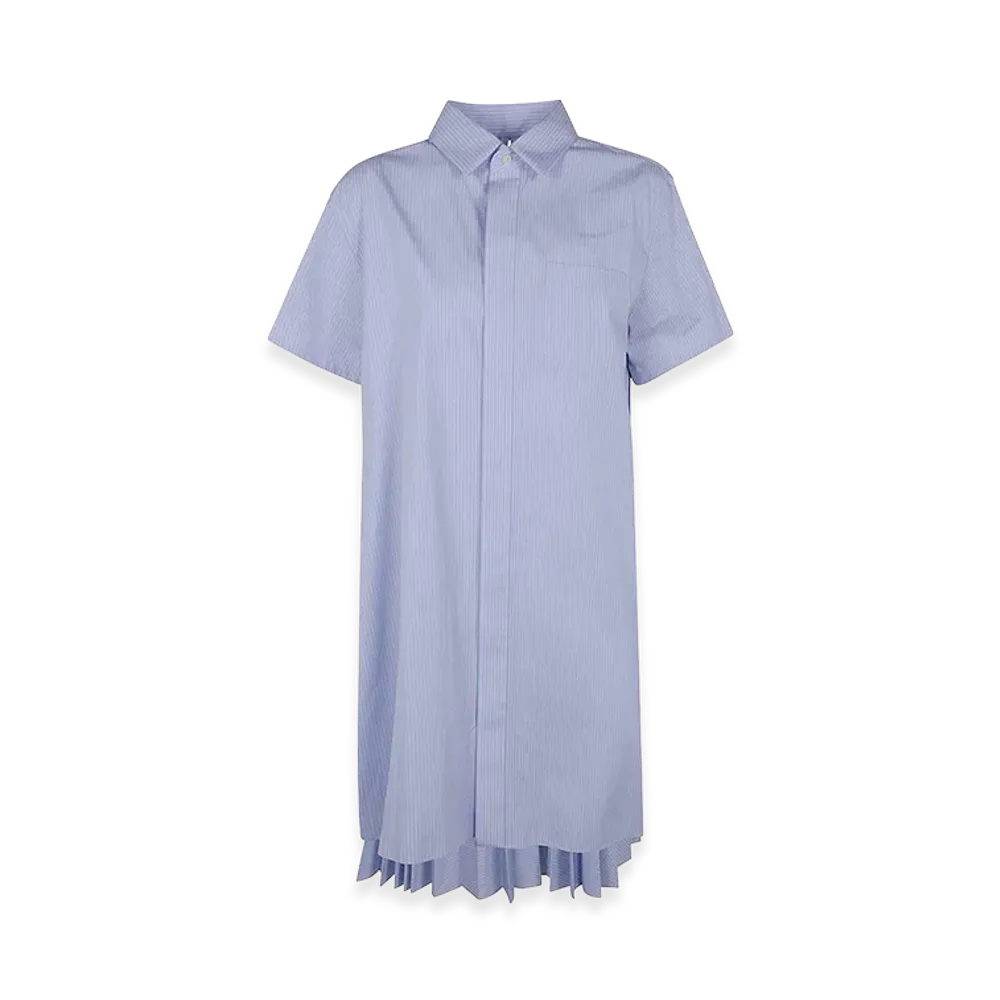 sacai Women's Cotton Poplin Dress "Blue"