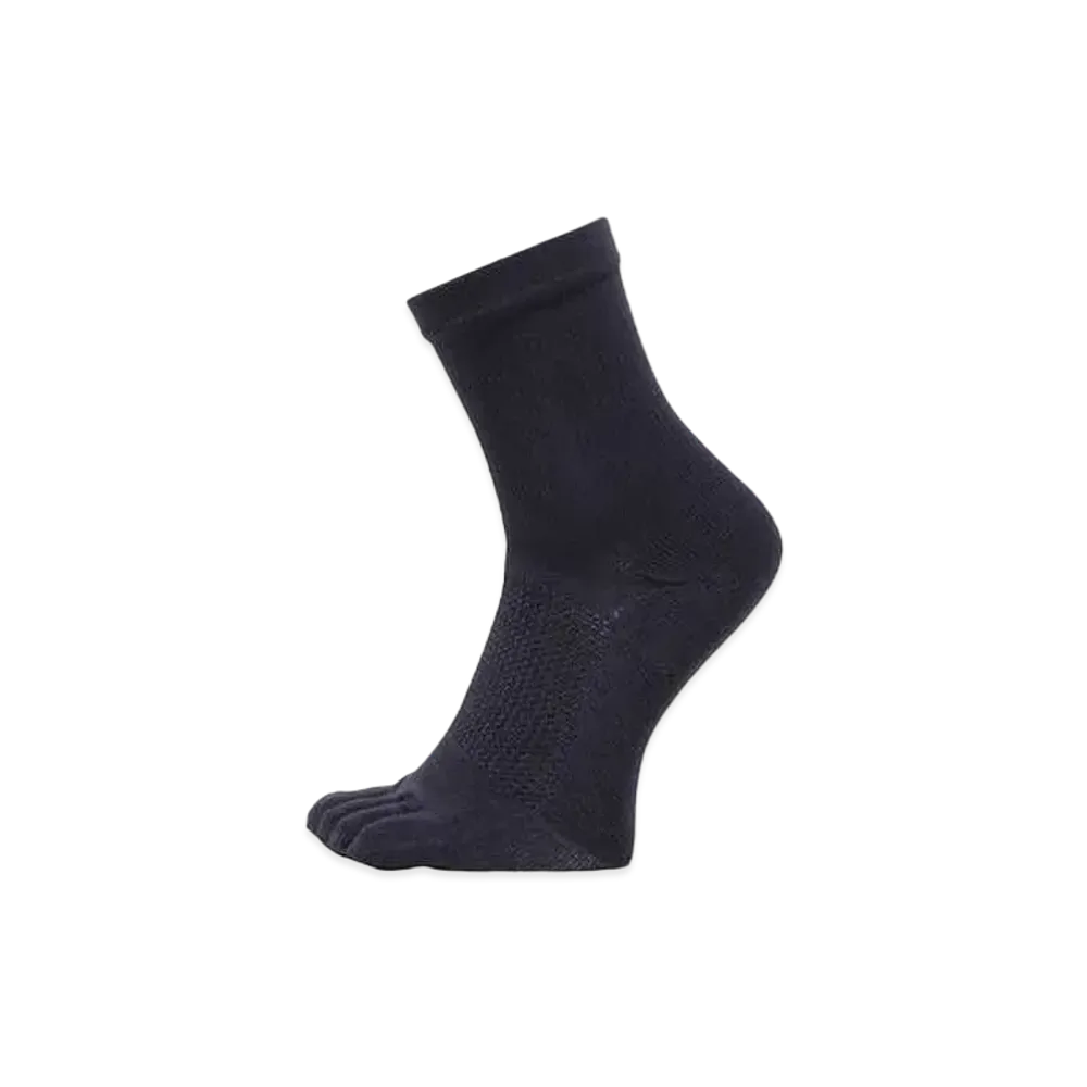 Goldwin Paper Fiber 5 Finger Quarter Socks (C3 Fit / Unisex) "Black"