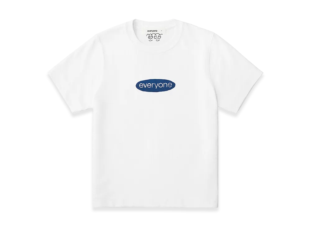 everyone Women's J.30000 Oval Logo Tee Shirt "White"