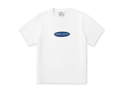 everyone Women's J.30000 Oval Logo Tee Shirt "White"