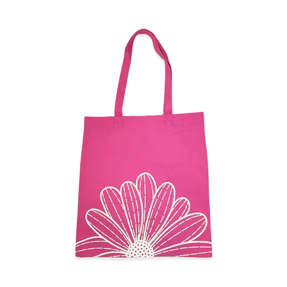 Mardi Mercredi Canvas Bag Flower Du Mardi "Ink Ivory"