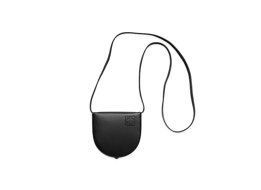 LOEWE Small Heel Pouch In Soft Calfskin "Black"