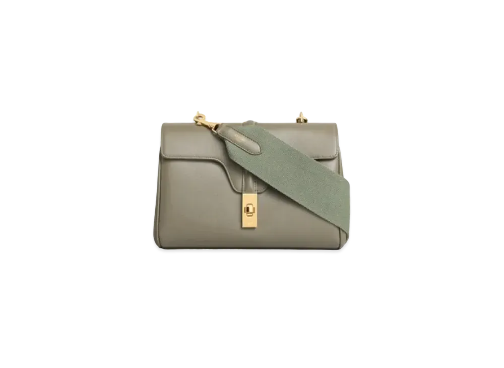CELINE Teen Soft 16 In Smooth Calfskin "Army Green"