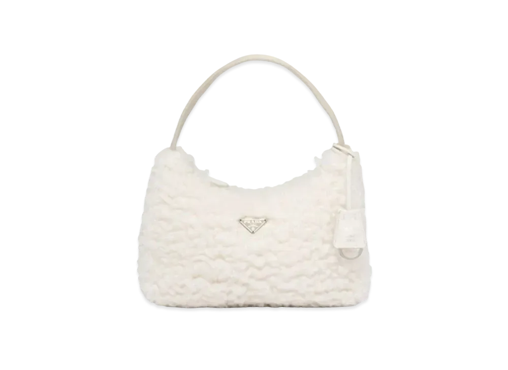 PRADA Re-Edition 2000 Wool x Cashmere Mini Bag "Beige"
