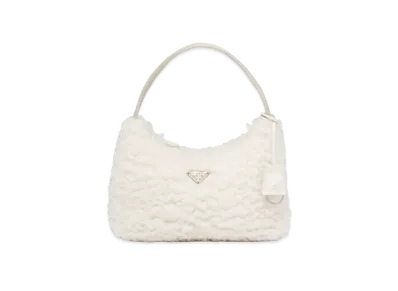 PRADA Re-Edition 2000 Wool x Cashmere Mini Bag "Beige"