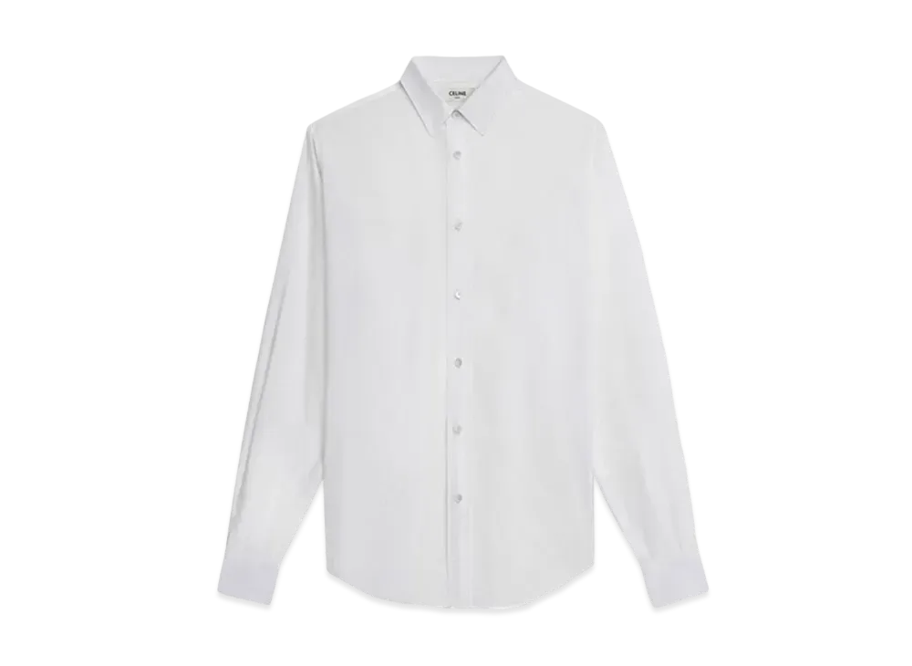 CELINE Classic Shirt / Cotton Poplin "White"
