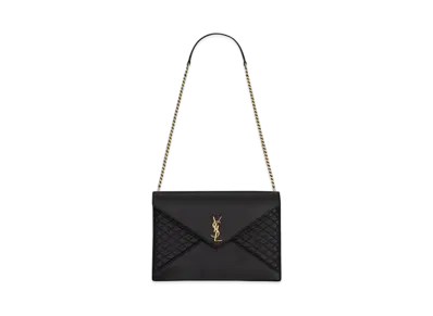 SAINT LAURENT Gaby Chain Bag In Quilted Lambskin "Black"