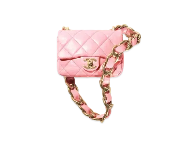 CHANEL Mini Flap Bag Lambskin "Coral Pink"