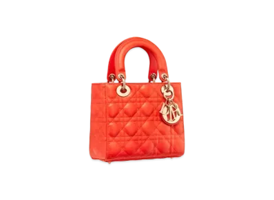 Dior Lady Dior My ABC Dior Bag Cannage Skin "Bright Orange"