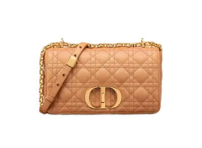 Dior Medium Dior Caro Bag Amber Supple Cannage Calfskin "Amber"
