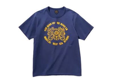 THE REAL McCOY'S MILITARY TEE / MEDICAL DEEP SEA DIVERS "Navy"