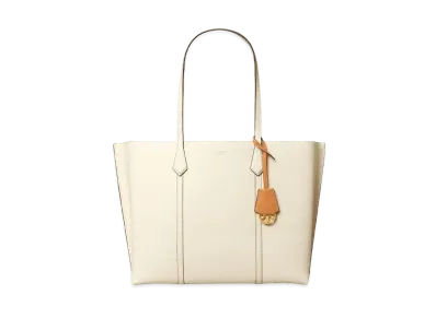 Tory Burch Perry Triple-Compartment Tote Bag "New Ivory"