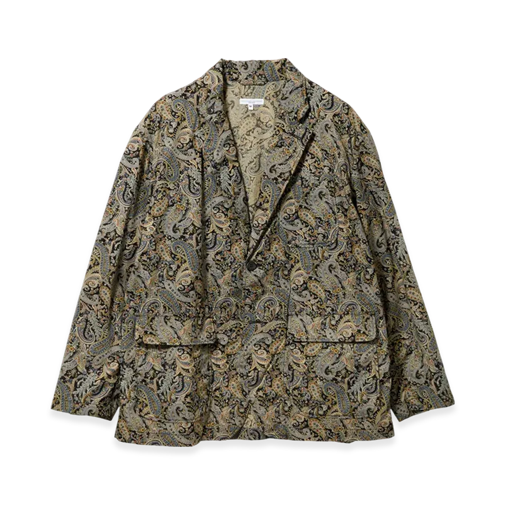 ENGINEERED GARMENTS Loiter Jacket - Cotton Paisley Print "Brown"