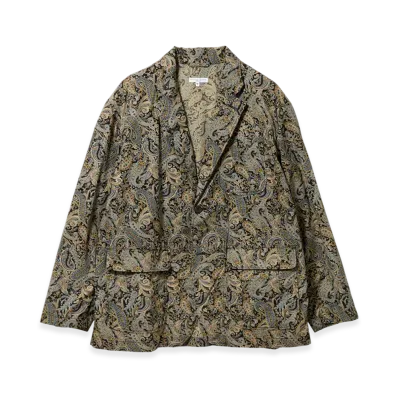 ENGINEERED GARMENTS Loiter Jacket - Cotton Paisley Print "Brown"