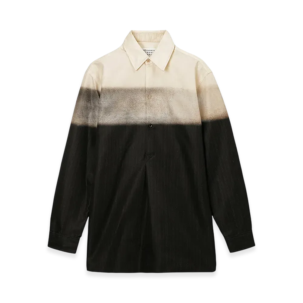 Maison Margiela Long-Sleeve Regular Collar Shirt "Beige/Brown"