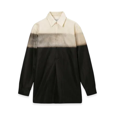 Maison Margiela Long-Sleeve Regular Collar Shirt "Beige/Brown"