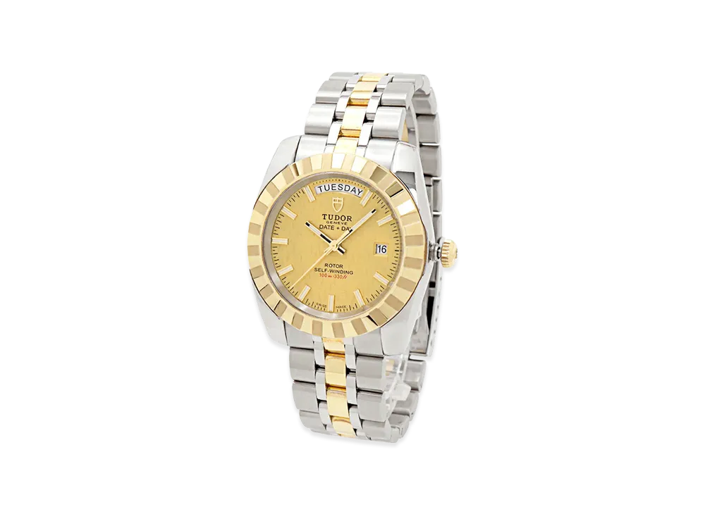 TUDOR Classic Date 39mm "Silver/Yellow Gold"