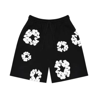 DENIM TEARS The Cotton Wreath Shorts "Black"