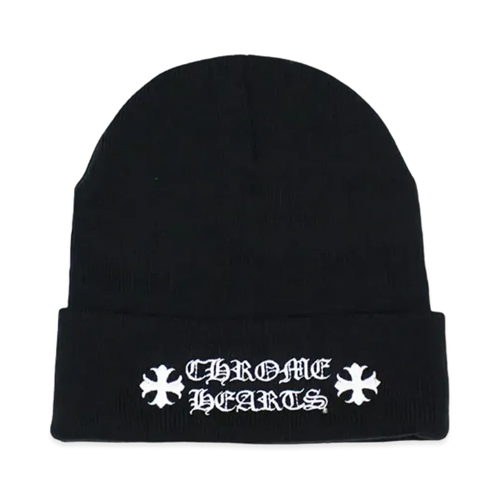 Chrome Hearts Wool Watch Cap Logo Embroidery Beanie "Black"