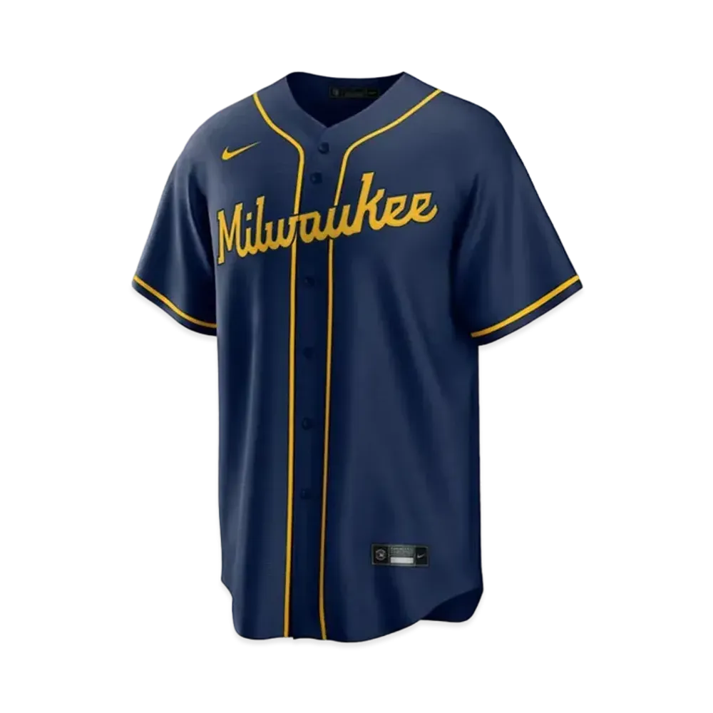 MLB x Nike Player Replica Uniform Brewers Yelich "Navy"