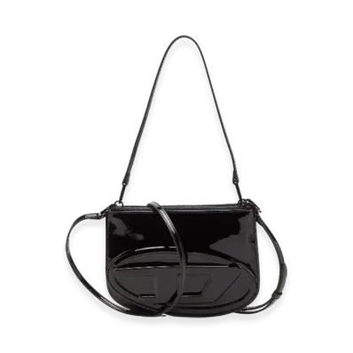 Diesel 1Dr Twin 1Dr Twin-Double-Pouch Shoulder Bag In Liquid Pu "Burgundy"