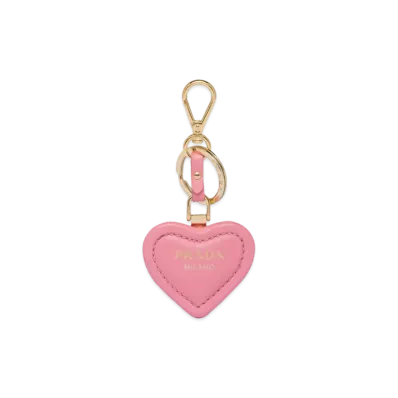 PRADA Nappa Leather Key Ring "Pink"