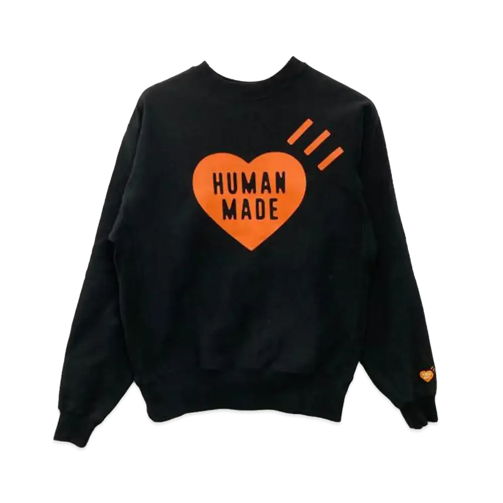 HUMAN MADE Stores Exclusive Heart Sweatshirt Shibuya Parco "Black"
