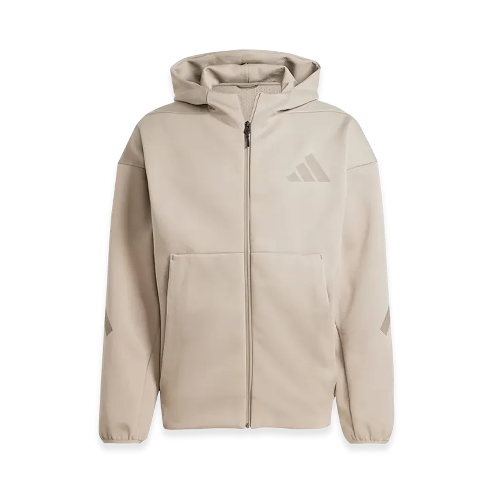 adidas Z.N.E. Full-Zip Hooded Track Jacket "Putty Beige"