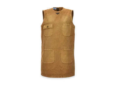 PRADA Women's 'Old' Canvas Dress "Beige"