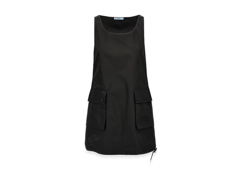 PRADA Women's Re-Nylon Mini Dress "Black"