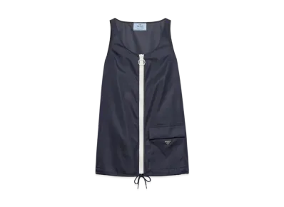 PRADA Women's Re-Nylon Mini-Dress "Navy"