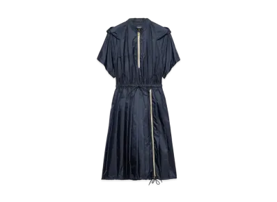 PRADA Women's Light Re-Nylon Midi-Dress "Navy"