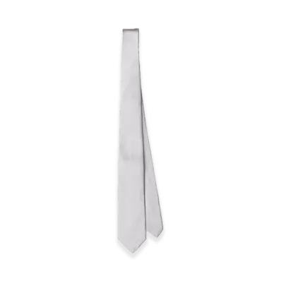 PRADA Satin Tie "Pearl Gray"