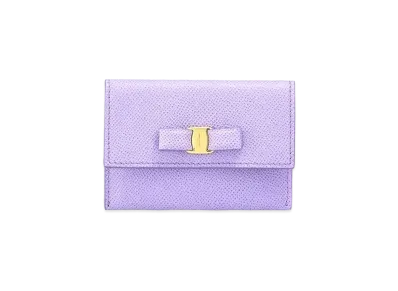 Salvatore Ferragamo Vara Bow Card Case "Purple"