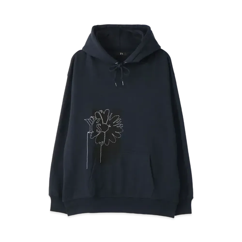 Yohji Yamamoto Y's -ONLINE EXCLUSIVE- Y's FLOWER HOODIE "Navy"