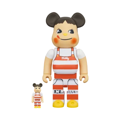 Bearbrick Peko-chan Milky Cone hat design 100% & 400%
