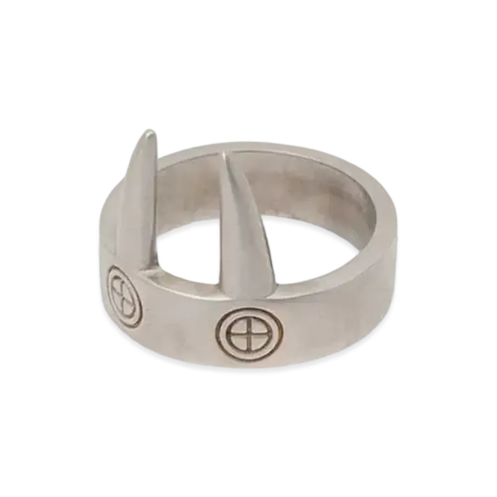 Ground Y x CHAINSAW MAN Power Horn Ring "Silver"