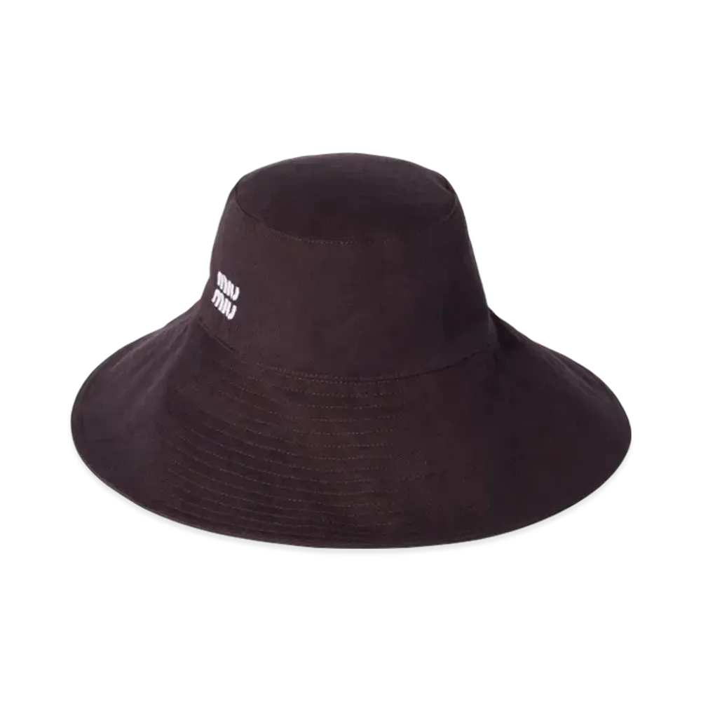 MIUMIU Denim Hat "Wine Red/Dark Green"