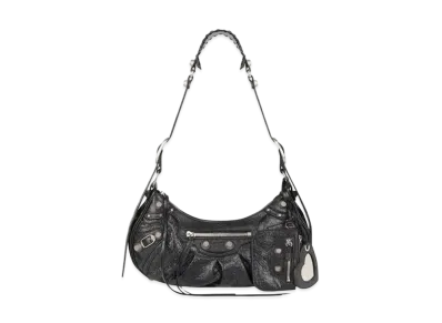 BALENCIAGA Women's Le Cagole Small Shoulder Bag "Black"