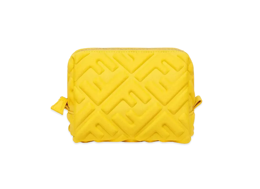 FENDI Beauty Pouch Small Fabric "Yellow"