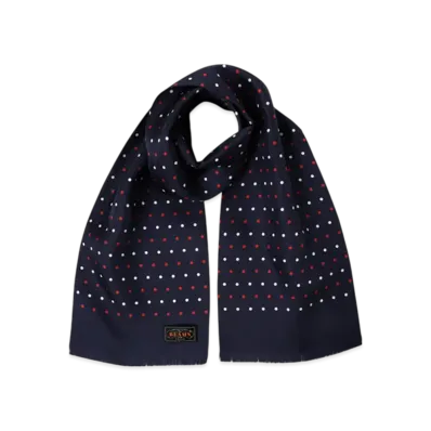 BEAMS Silk Stole Dot Print "Navy"